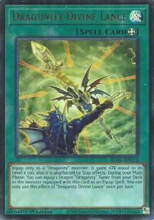 Dragunity Divine Lance (BLGG-EN113) - Ultra Rare - Battles of Legend: Glorious Gallery