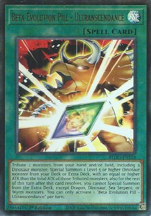Beta Evolution Pill - Ultranscendance (BLGG-EN124) - Ultra Rare - Battles of Legend: Glorious Gallery