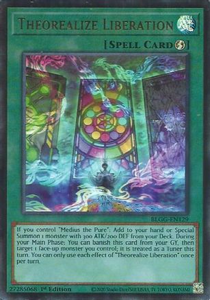 Theorealize Liberation (BLGG-EN129) - Ultra Rare - Battles of Legend: Glorious Gallery