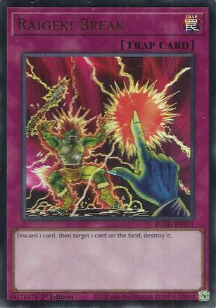 Raigeki Break (BLGG-EN131) - Ultra Rare - Battles of Legend: Glorious Gallery