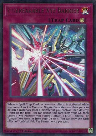 Unbreakable Xyz Barrier (BLGG-EN135) - Ultra Rare - Battles of Legend: Glorious Gallery