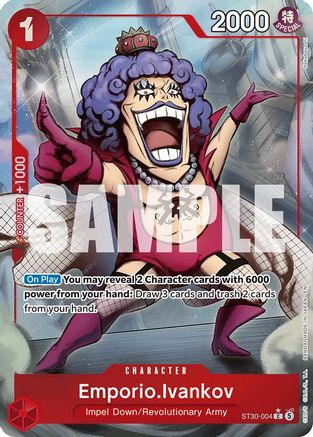 Emporio.Ivankov (Full Art) (ST30-004) - Foil Common - Starter Deck EX: Luffy & Ace
