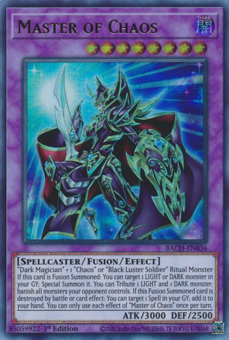 Master of Chaos BACH-EN036 (Battle of Chaos)  - 1st Edition