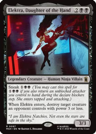 Elektra, Daughter of the Hand (MSH-097) - Marvel Super Heroes - Foil