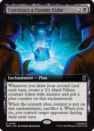 Construct a Cosmic Cube (Extended Art) (MSH-406) - Marvel Super Heroes - Foil
