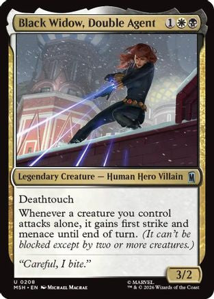 Black Widow, Double Agent (MSH-208) - Marvel Super Heroes - Foil