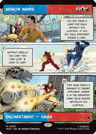 Armor Wars (Borderless) (MSH-305) - Marvel Super Heroes - Foil