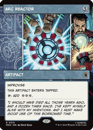 Arc Reactor (Borderless) (MSH-310) - Marvel Super Heroes - Foil