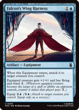 Falcon's Wing Harness (MSH-053) - Marvel Super Heroes - Foil