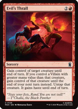 Evil's Thrall (MSH-128) - Marvel Super Heroes - Foil