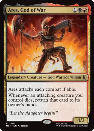 Ares, God of War (MSH-202) - Marvel Super Heroes - Foil