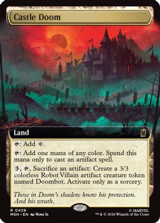 Castle Doom (Extended Art) (MSH-429) - Marvel Super Heroes - Foil