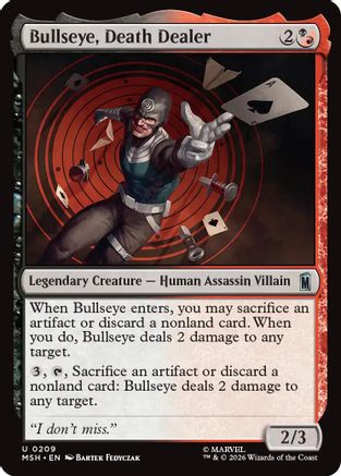 Bullseye, Death Dealer (MSH-209) - Marvel Super Heroes - Foil