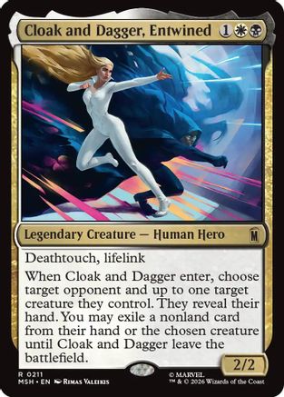 Cloak and Dagger, Entwined (MSH-211) - Marvel Super Heroes - Foil