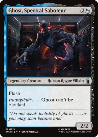 Ghost, Spectral Saboteur (MSH-214) - Marvel Super Heroes - Foil