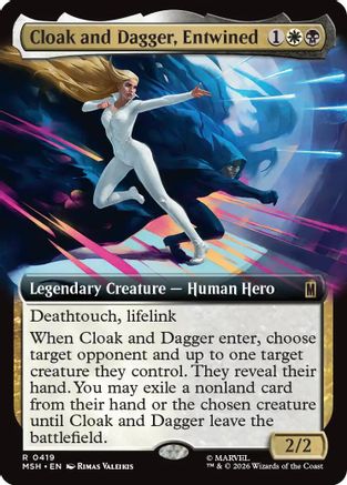 Cloak and Dagger, Entwined (Extended Art) (MSH-419) - Marvel Super Heroes - Foil