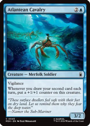 Atlantean Cavalry (MSH-045) - Marvel Super Heroes - Foil