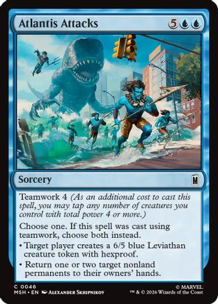 Atlantis Attacks (MSH-046) - Marvel Super Heroes - Foil