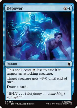 Depower (MSH-050) - Marvel Super Heroes - Foil