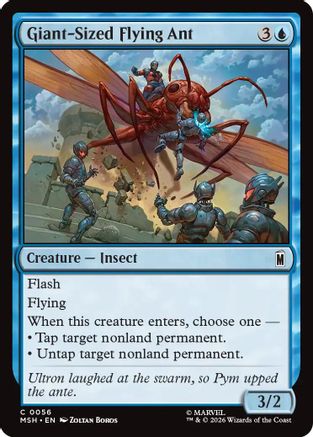 Giant-Sized Flying Ant (MSH-056) - Marvel Super Heroes - Foil