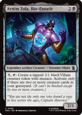 Arnim Zola, Bio-Fanatic (MSH-086) - Marvel Super Heroes - Foil