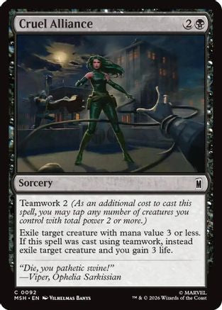 Cruel Alliance (MSH-092) - Marvel Super Heroes - Foil