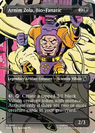 Arnim Zola, Bio-Fanatic (Borderless) (MSH-319) - Marvel Super Heroes - Foil
