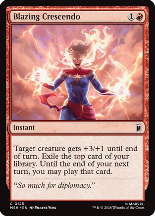 Blazing Crescendo (MSH-125) - Marvel Super Heroes - Foil