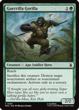 Guerrilla Gorilla (MSH-169) - Marvel Super Heroes - Foil