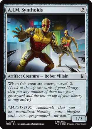A.I.M. Synthoids (MSH-242) - Marvel Super Heroes - Foil