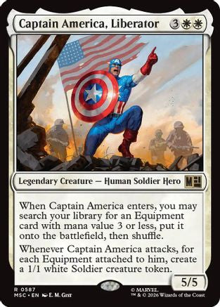 Captain America, Liberator (MSC-587) - Commander: Marvel Super Heroes - Foil