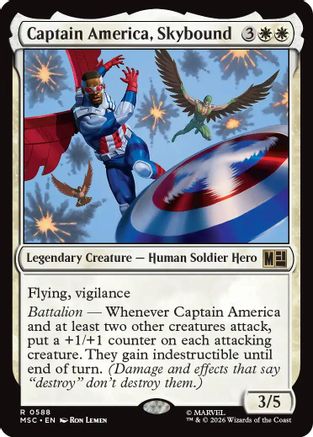 Captain America, Skybound (MSC-588) - Commander: Marvel Super Heroes - Foil