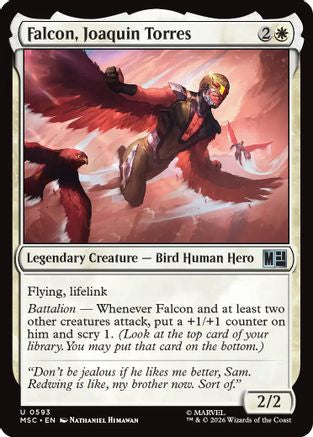 Falcon, Joaquin Torres (MSC-593) - Commander: Marvel Super Heroes - Foil
