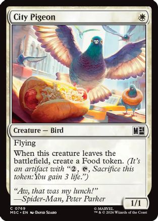 City Pigeon (MSC-769) - Commander: Marvel Super Heroes - Foil