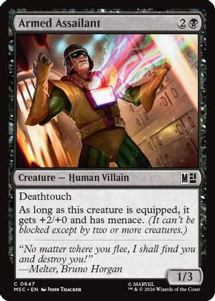 Armed Assailant (MSC-647) - Commander: Marvel Super Heroes - Foil