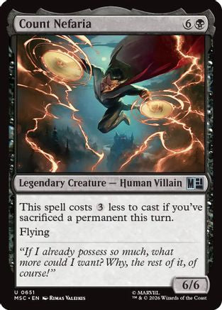 Count Nefaria (MSC-651) - Commander: Marvel Super Heroes - Foil