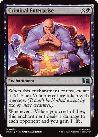 Criminal Enterprise (MSC-652) - Commander: Marvel Super Heroes - Foil