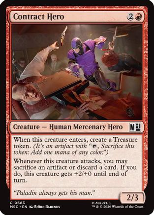 Contract Hero (MSC-683) - Commander: Marvel Super Heroes - Foil