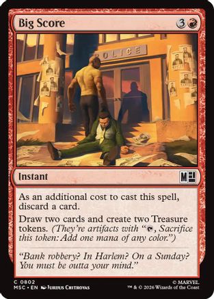 Big Score (MSC-802) - Commander: Marvel Super Heroes - Foil