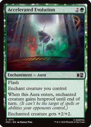 Accelerated Evolution (MSC-711) - Commander: Marvel Super Heroes - Foil
