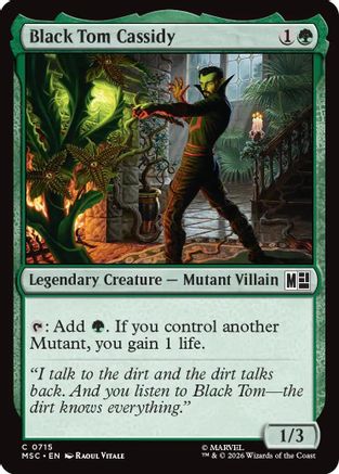Black Tom Cassidy (MSC-715) - Commander: Marvel Super Heroes - Foil