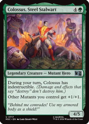 Colossus, Steel Stalwart (MSC-717) - Commander: Marvel Super Heroes - Foil