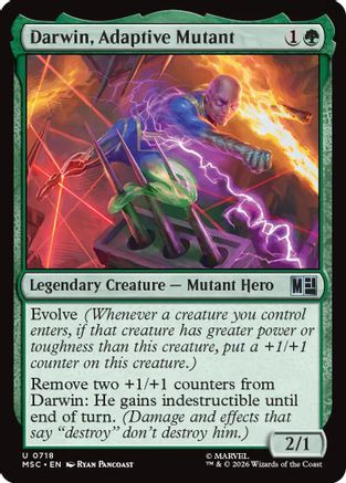 Darwin, Adaptive Mutant (MSC-718) - Commander: Marvel Super Heroes - Foil