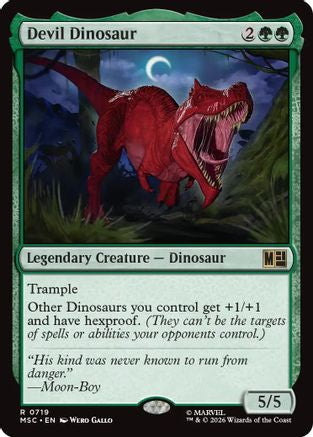 Devil Dinosaur (MSC-719) - Commander: Marvel Super Heroes - Foil