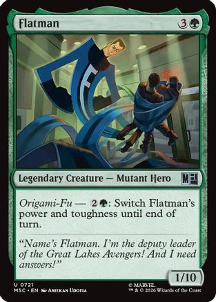 Flatman (MSC-721) - Commander: Marvel Super Heroes - Foil