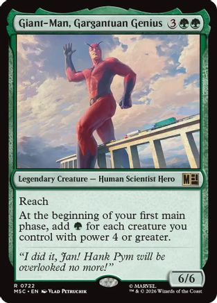 Giant-Man, Gargantuan Genius (MSC-722) - Commander: Marvel Super Heroes - Foil