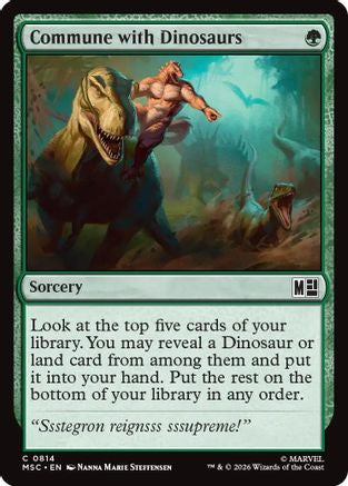 Commune with Dinosaurs (MSC-814) - Commander: Marvel Super Heroes - Foil