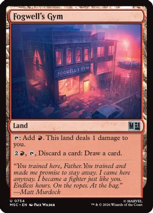 Fogwell's Gym (MSC-754) - Commander: Marvel Super Heroes - Foil