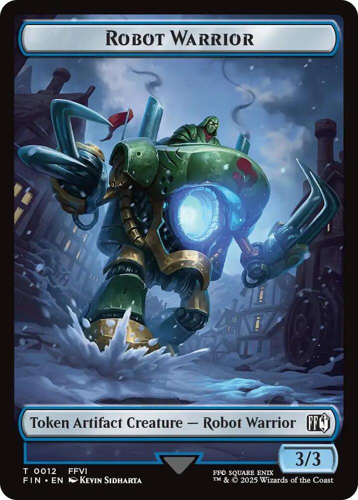 Robot Warrior Copy 0001 Double Sided Token 12 // 1 (FINAL FANTASY) 