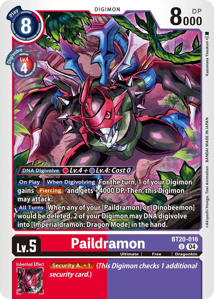 Paildramon BT20-016 U (Release Special Booster 2.5) 